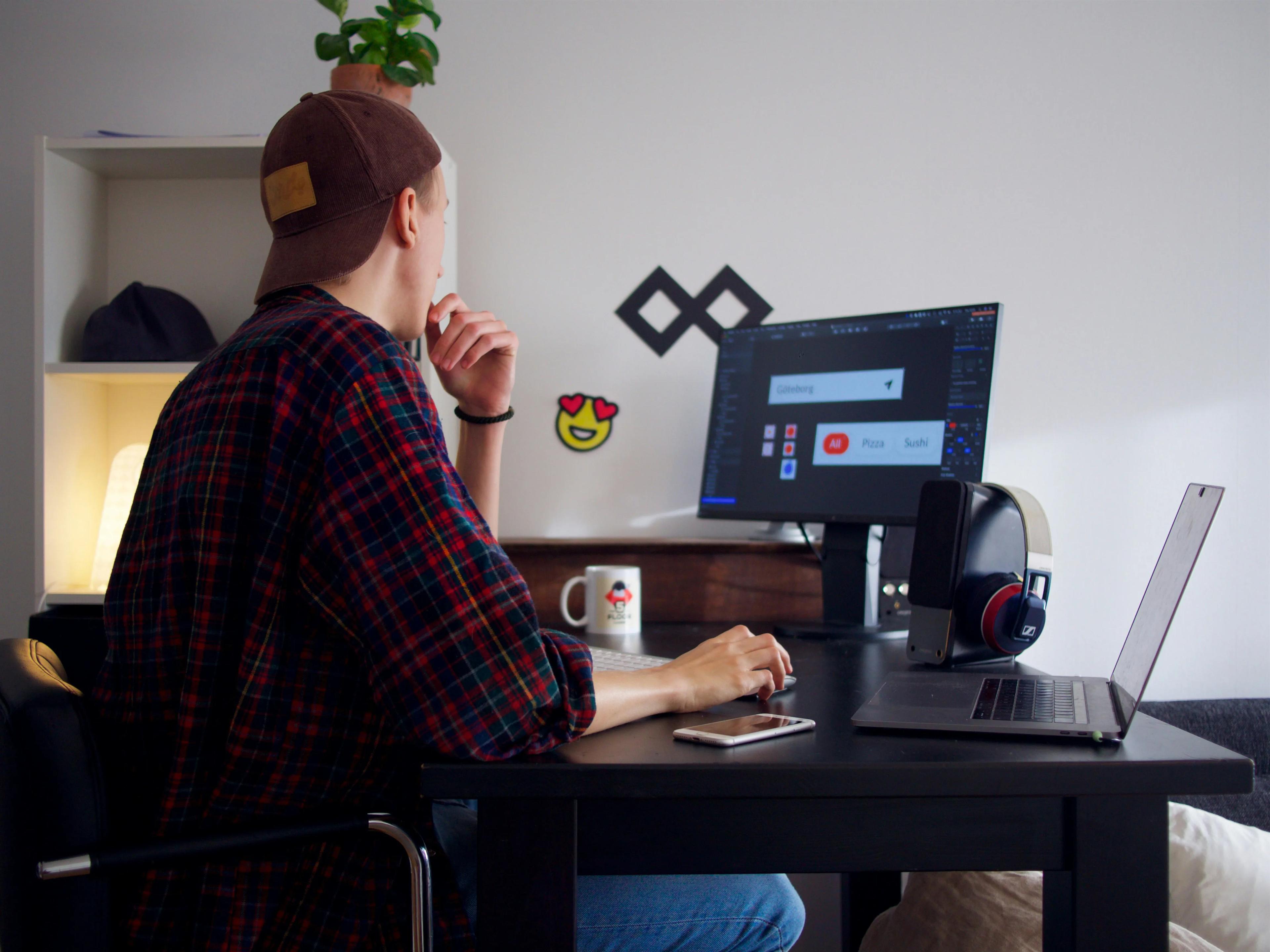 Freelancer managing finances and tax compliance