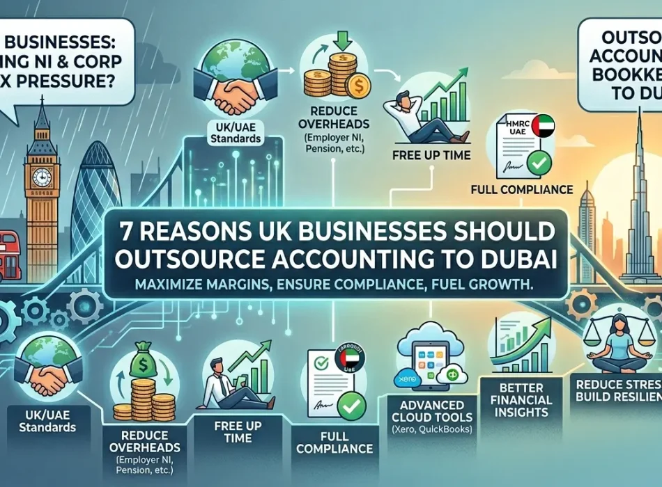 7 Reasons UK Businesses Should Outsource Accounting & Bookkeeping to Dubai