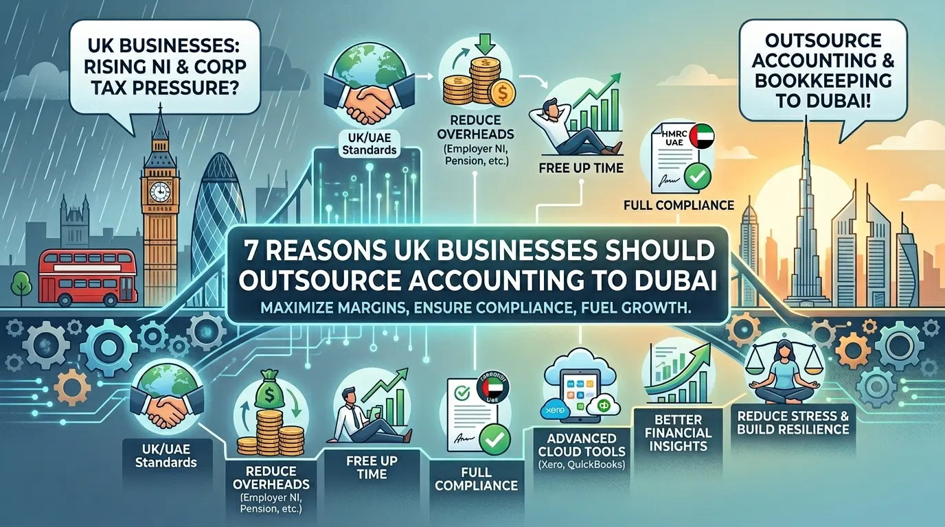 7 Reasons UK Businesses Should Outsource Accounting & Bookkeeping to Dubai